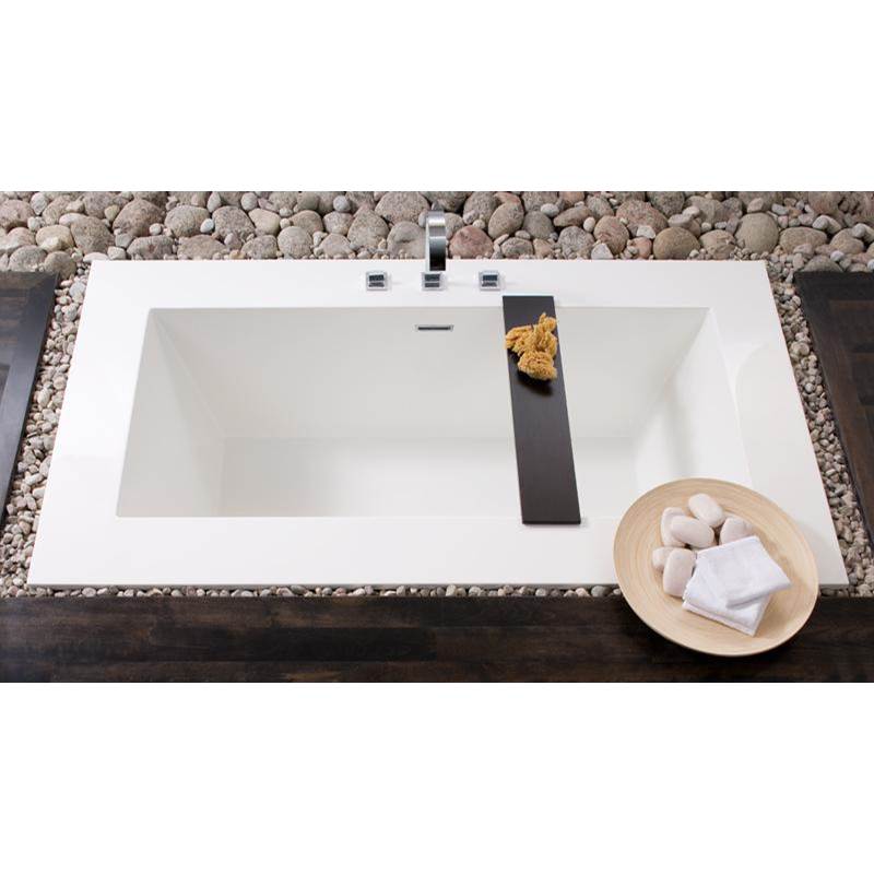 WETSTYLE Cube Bath 72 X 40 X 24 - Fs - Built In Nt O/F & Pc Drain - Copper Conn - White Matte
